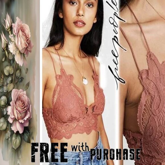 Free People Other - FREE with Purchase / Free People Adella Bralette in Copper